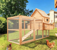 Meilleure Vente Usine Gros Personnalisé Moderne Imperméable Bois Grand Luxe Poulailler Cage à Poules Jardin Arrière-cour