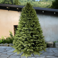Vente en gros de sapins de Noël en PVC de 6 à 10 pieds, sapin de Noël artificiel en PVC de haute qualité, personnalisable