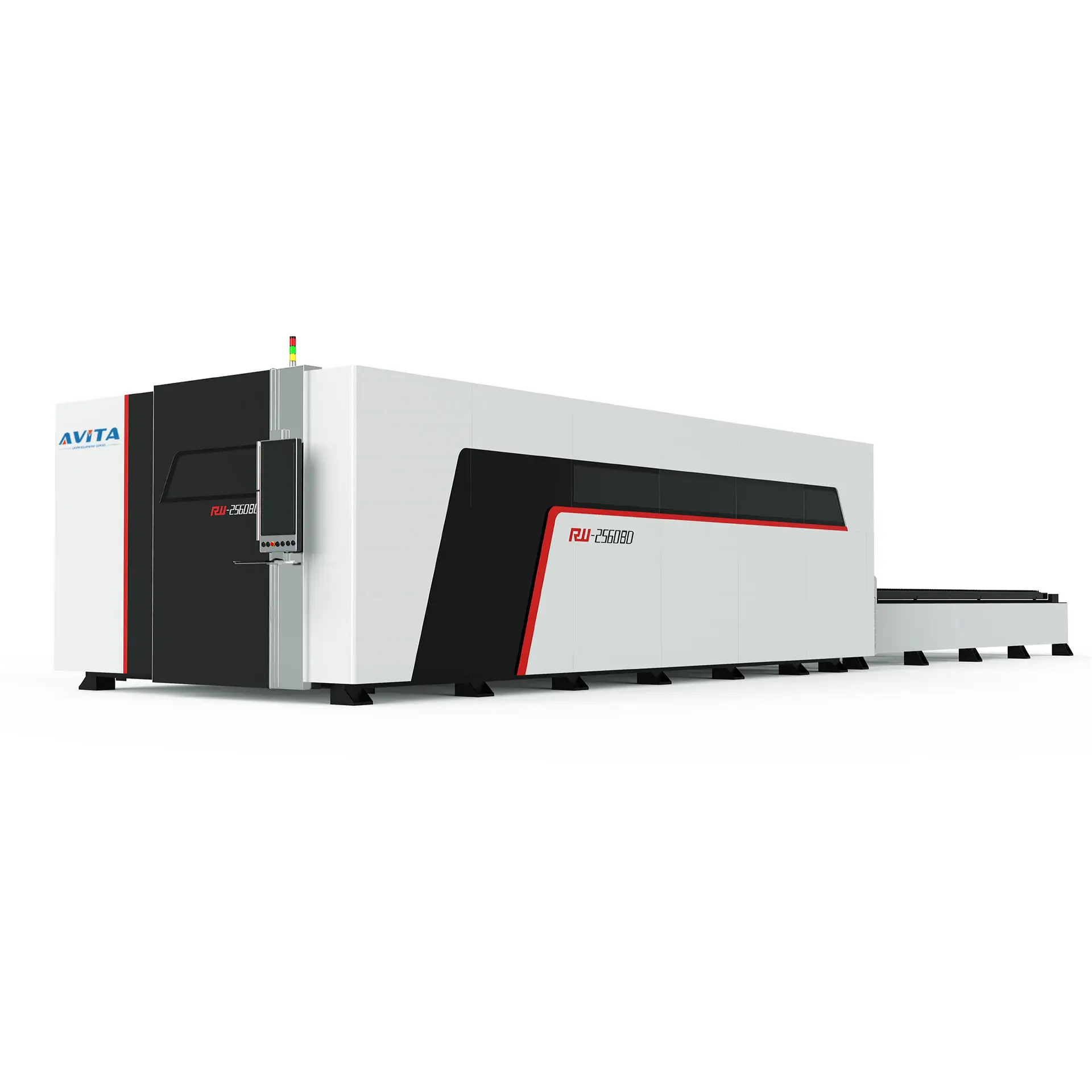 Double Tale Steel Laser Cutting Machine with Protective Cover