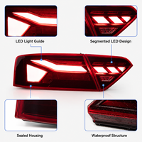 Feux arrière à LED BK pour Audi A5 S5 2008-2016, clignotants dynamiques séquentiels, feux de jour (DRL), mise à niveau Plug and Play