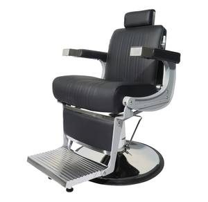 Chaise de <span class=keywords><strong>Barbier</strong></span> Takara <span class=keywords><strong>Belmont</strong></span> en Cuir Noir et Métal, Design Classique, Mobilier de Salon, Fauteuil de Coiffure Negro – Offre Spéciale - Product Image 6