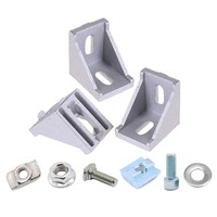 Connecteur d'angle droit pour meubles, support de fixation pour table et chaise, en alliage d'aluminium épaissi