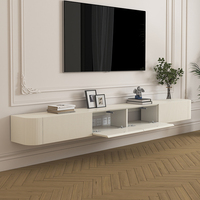 Meuble TV blanc moderne de haute qualité, fourni directement par l'usine, pour hôtel, maison, salon, meuble TV personnalisable