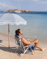 Chaise de plage portative pliante de Offre Spéciale avec l'utilisation extérieure de main courante en bois