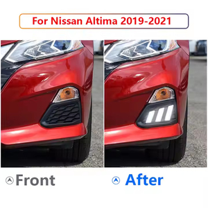 Pour <span class=keywords><strong>Nissan</strong></span> <span class=keywords><strong>Altima</strong></span> Teana 2019 <span class=keywords><strong>2020</strong></span> 2021 LED feux de jour antibrouillard DRL clignotant conduite lampe lumière du jour pièces d'auto - Product Image 5