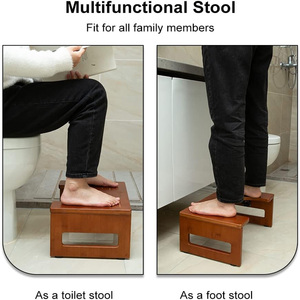 Inodoro de madera de bambú plegable, taburete para caca <span class=keywords><strong>en</strong></span> cuclillas, Orinal <span class=keywords><strong>en</strong></span> cuclillas, bueno para la salud del <span class=keywords><strong>colon</strong></span>, estreñimiento y hemorroides - Product Image 5