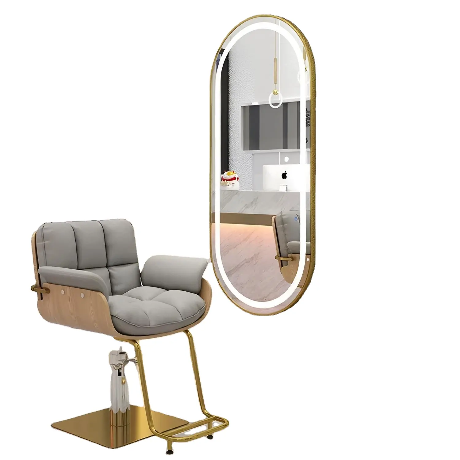 Hot Sale Hair Salon Double Sided Styling Station Salon Mirror Station For Hairdressing Hair Salon Mirror Station
