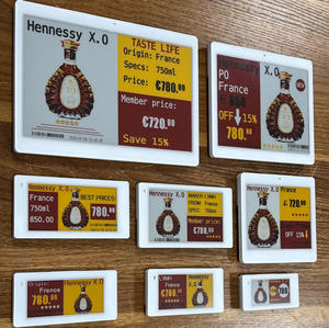 Etiqueta Electrónica de Precio para Estante (ESL) con Pantalla de Tinta Electrónica (E Ink) de 2.9 Pulgadas y 2.4 GHz, con Comunicación Inalámbrica NFC, para Sistema de Visualización de Precios en Cervecerías y Tiendas, Superventas - Product Image 1