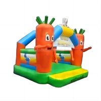 Rabbit n Carrots Petit trampoline gonflable de château sautant d'intérieur pour les tout-petits