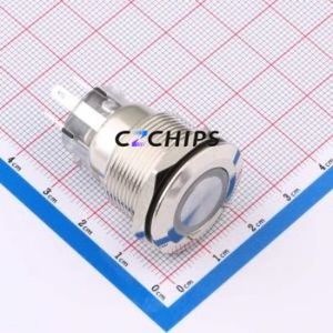 HY-22A-P11-S-E-L12V-CU-008 Push Button Switch Through hole Component (THT) Switch - Product Image 1