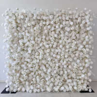 Fondo de Pared de Flores de Seda para Propuesta de Matrimonio, Recepción de Boda, Cabina de Fotos, Decoración de Fiesta - Diseño Romántico Personalizable