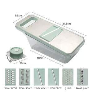 Utensilio <span class=keywords><strong>de</strong></span> Cocina Multifuncional, Rallador <span class=keywords><strong>de</strong></span> <span class=keywords><strong>Queso</strong></span> <span class=keywords><strong>de</strong></span> Acero Inoxidable, Picador <span class=keywords><strong>de</strong></span> Verduras Profesional con Recipiente, ali Baba Com - Product Image 2