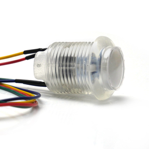 Botón Cóncavo GoldLeaf con Iluminación Transparente RGB LED, Botón de Presión Dedicado para Máquinas de <span class=keywords><strong>Arcade</strong></span>, Pinball y Máquinas de Monedas - Product Image 6