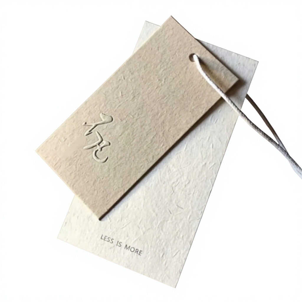 Custom Embossed Garment Labels, Label Accessories, Handmade Label Strings, Letterpress & Foil-Stamped Paper Garment Tags
