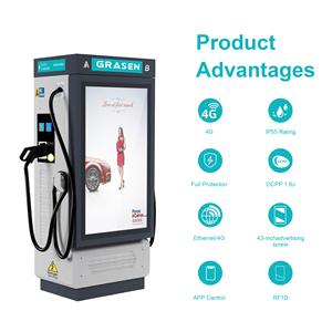 Commerciële DC-laadstation reclamescherm IP55 EV-laadstation CCS2 DC snellaadpunt EV-laadstation - Product Image 4