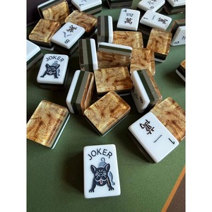 Juego de Mahjong Americano de Acrílico Tallado con Diseño de Bosque de Ciprés Marrón, Novedad 2026, Superventas, Regalo para <span class=keywords><strong>Casino</strong></span> - Product Image 1