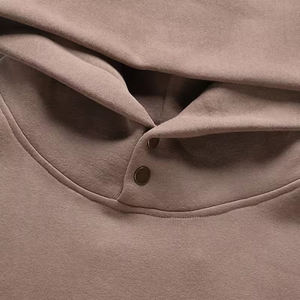 Wholesale OEM 100% Cotton Oversized Pullover Men's Hoodie Customized Logo Print Drop Shoulder Heavyweight Loose Mens Hoodies - Product Image 5