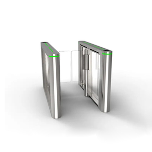 Tốc độ nhanh Swing rào cản cửa quay với thẻ & <span class=keywords><strong>QR</strong></span> Mã kiểm soát truy cập thép không gỉ IP54 bảo vệ cho trung tâm mua sắm - Product Image 1