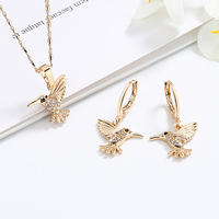 Ensemble de bijoux pas cher, boucles d'oreilles pendantes et collier, ensembles de bijoux, zircone cubique AAA, plaqué or 18 carats, laiton, pour femmes