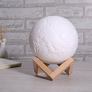 Inghoo — lampe led 3d représentant la lune et la terre, rechargeable par USB, design créatif, commande tactile, luminaire décoratif d'intérieur, idéal pour une chambre à coucher - Product Image 3