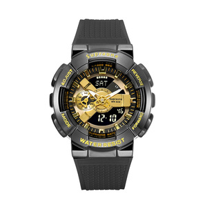 นาฬิกาข้อมือ Supraone <span class=keywords><strong>Gm110</strong></span> มัลติฟังก์ชั่น อนาล็อก-ดิจิตอล สปอร์ต ดีไซน์ทนทาน สายเรซิ่น ตัวเรือนเหล็ก สำหรับผู้ชาย - Product Image 2