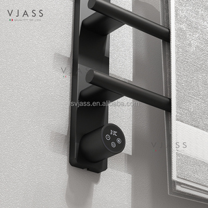 5 thanh màu đen Điện Đường sắt khăn điều khiển kỹ thuật số khăn ấm hơn giá thép không gỉ khăn hearted đường sắt - Product Image 3