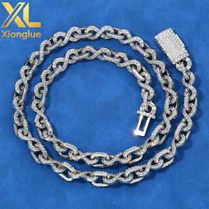 Unisex White 18K Gold Plated 8MM Cuban Link Choker Chain Iced CZ Hip Hop <b>Bracelet</b> - Product Image 2