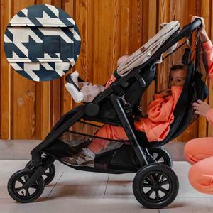 Double <b>Stroller</b> Infant and <b>Toddler</b> Hammock Seat Attachment Twin Pushchair Double Chair <b>Stroller</b> Hammock Extra Seat with Mesh Bag - Product Image 5
