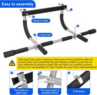 Barre de musculation en acier inoxydable pour exercices de traction - Équipement de gym portable avec une capacité de 20 kg
