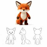 Peluche Renard Personnalisée en Gros, Jouet en Peluche sur Mesure, Personnalisable, Fabrication sur Commande, Jouet Doux, Personnage en Peluche, Cadeau de Marque OEM