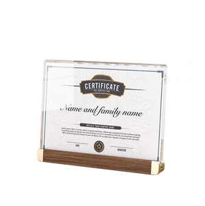 Cornice Magnetica in Acrilico per Certificati, Cornici <span class=keywords><strong>Fai</strong></span>-<span class=keywords><strong>da</strong></span>-<span class=keywords><strong>Te</strong></span> per Foto e Premi, Porta Menu in Acrilico - Product Image 2