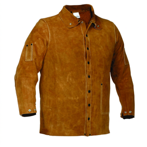 Veste de soudage résistante à la chaleur bleu-noir à manches longues, coupe classique, pour usage en usine et atelier, 300 ° C-500 ° Sutures surfilées - Product Image 2