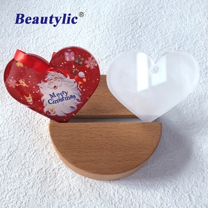 เครื่องประดับอะคริลิคแบบระเหิดของตกแต่งคริสต์มาสลิปกลอสสีขาวแบบถ่ายโอนความร้อนพิมพ์ภาพแบบแบนเครื่องประดับ longstar - Product Image 2