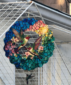 3D Bird Wind Spinner 12in Stainless Steel Wind Sculpture for Yard Patio Outdoor Hanging Garden <b>Spring</b> <b>Decoration</b> Women Mom Gift - Product Image 5