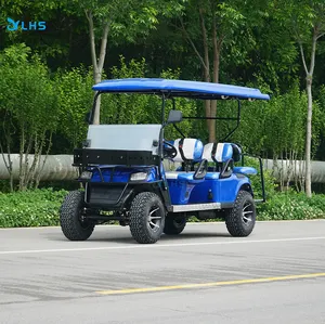 Custom big size golf course cart leather seats automatic buggy electric trolley 50km/h hunting golf cart on sale