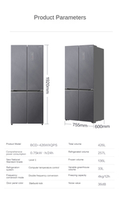 Factory OEM Storage Commercial Four Doors Refrigerators Bottom Freezer <b>Fridge</b> for Home Equipment - Product Image 5