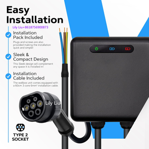 Lily <span class=keywords><strong>meilleur</strong></span> prix IP 55 Ev chargeur 32a 1 phase 7kw Ev Station <span class=keywords><strong>de</strong></span> charge Type 2 avec 5m câble chargeur <span class=keywords><strong>de</strong></span> <span class=keywords><strong>voiture</strong></span> pour <span class=keywords><strong>voiture</strong></span> électrique - Product Image 2
