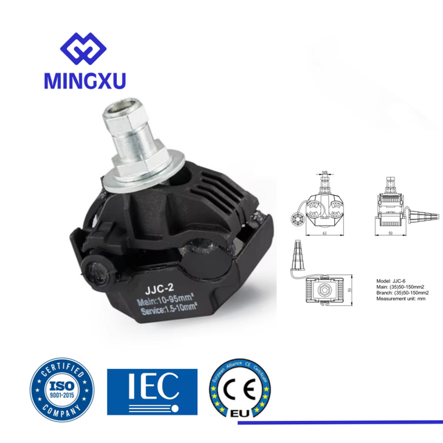 Low Voltage JJC-6 Wire Insulation Piercing/Puncture Clamp ABC Electrical Insulated Piercing Cable Connectors Power Accessories