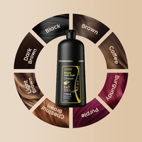 Prix d'usine pas cher Shampooing colorant pour cheveux noirs pour cheveux blancs à noirs Fournisseur en gros de marque privée