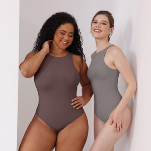 Combinaison une pièce double couche pour femme, effet gainant et liftant, sans coutures, respirante, antibactérienne, séchage rapide, sexy - Product Image 3