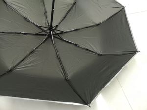 <b>Large</b> Size 3-Folding Fully-Automatic <b>Umbrella</b> Aluminum Fiberglass Frame Windproof Design Minimalist Business Gift Option Hook - Product Image 4