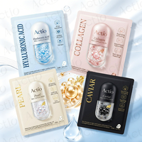 Kit de masques hydratants pour le visage en gros, nourrissants en profondeur, avec collagène, bave d'escargot, placenta, perle, caviar et acide hyaluronique