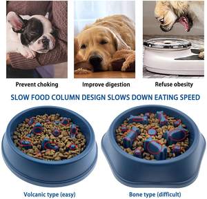 Atacado Personalizado Portátil Luxo <span class=keywords><strong>Pet</strong></span> Alimentação Comida Água <span class=keywords><strong>Bowl</strong></span> Slow Feeder Dog Bowls - Product Image 4