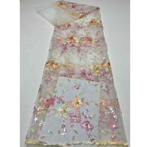 Gran oferta europea y americana, tela <span class=keywords><strong>de</strong></span> encaje <span class=keywords><strong>de</strong></span> tul blanco, Material <span class=keywords><strong>de</strong></span> vestido, encaje <span class=keywords><strong>de</strong></span> lentejuelas, <span class=keywords><strong>ropa</strong></span> <span class=keywords><strong>de</strong></span> encaje francés para <span class=keywords><strong>ropa</strong></span> <span class=keywords><strong>de</strong></span> costura - Product Image 3