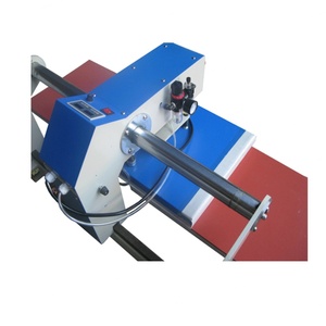 Máquina de prensa de calor neumática automática de doble estación con brazo deslizante grande para impresión de camisetas, uso de placa de transferencia de calor económica - Product Image 2