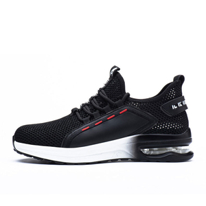 Puncture Proof Anti-slip Safety Shoe Casual <strong>Trainers</strong> Men's Safety Shoe Fly Knit EN Steel Toe Non-slip Men's <strong>Work</strong> Shoes - Product Image 2