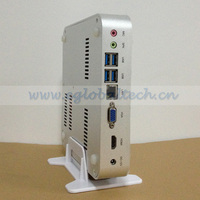 Mini PC EGLOBAL sin Ventilador para Juegos y Uso Comercial, Intel Core I3-5005U, 6 Puertos USB, 2 Pantallas, 2 DDR3L, M.2, RJ45, Giga LAN, Win10, Audio, Linux