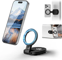 Support de téléphone magnétique pour voiture avec ventouse ABS réglable en hauteur pour tableau de bord