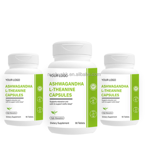 Complément Alimentaire Ashwagandha L-Théanine en Capsules, 90 Comprimés, Soutien à la Relaxation et au Sommeil, Marque Privée - Product Image 5