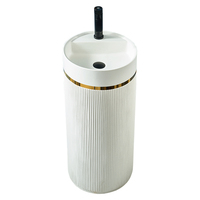 Pierre artificielle de luxe moderne de haute qualité, salle de bain une pièce, piédestal autoportant, lavabo à main pour hôtel